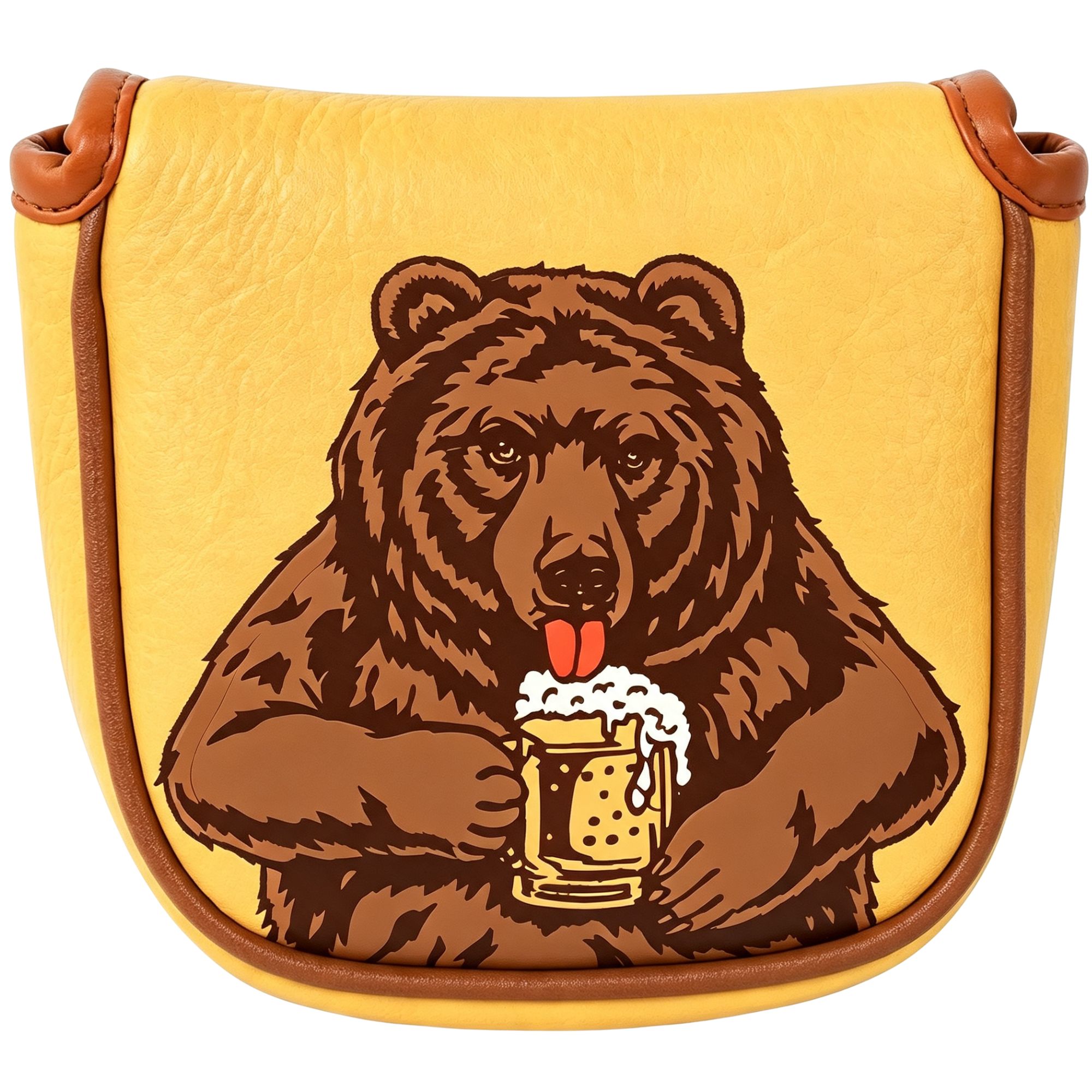 Men'S Accessories For Christmas - Golf-Putter-Schutzhülle mit Totenkopf-Stickerei und Bierbären-Design für