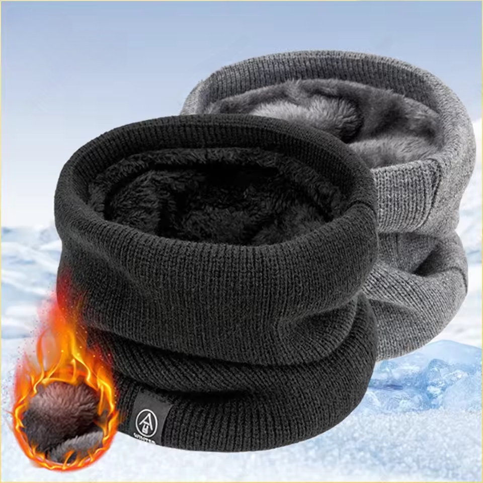 Men'S Accessories For Christmas - Winter-Halswärmer-Schal, mit Fleece gefüttert, winddicht, weiche