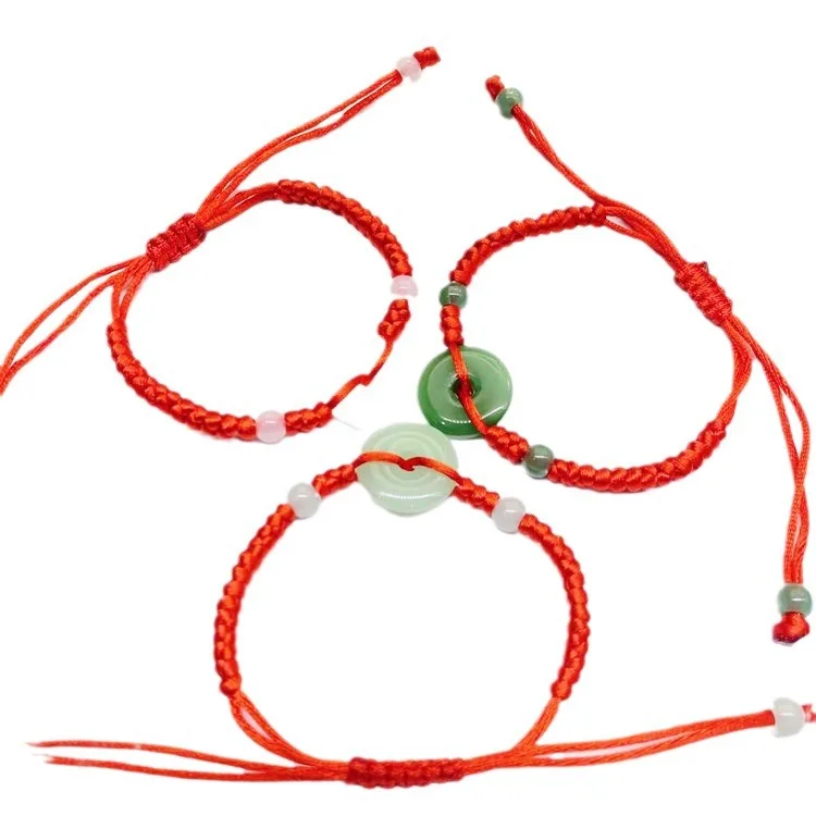 Bracelet Beaded Men - Echte Jade Donut Armband Achat Chalcedon