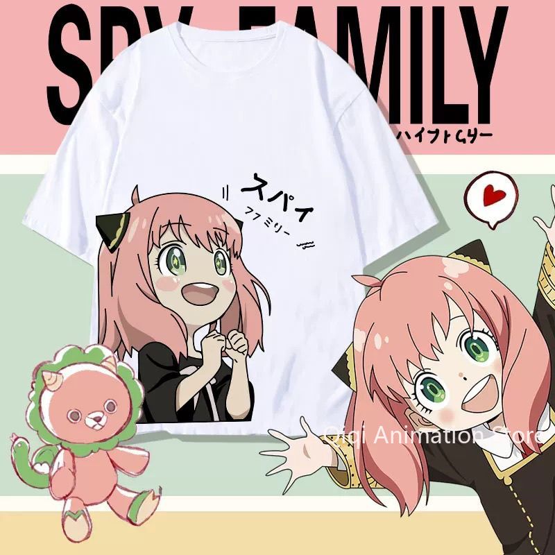 Men'S Accessories For Christmas - SPY×FAMILY Anime Anya Forger Peripheral Kurzarm-T-Shirt,