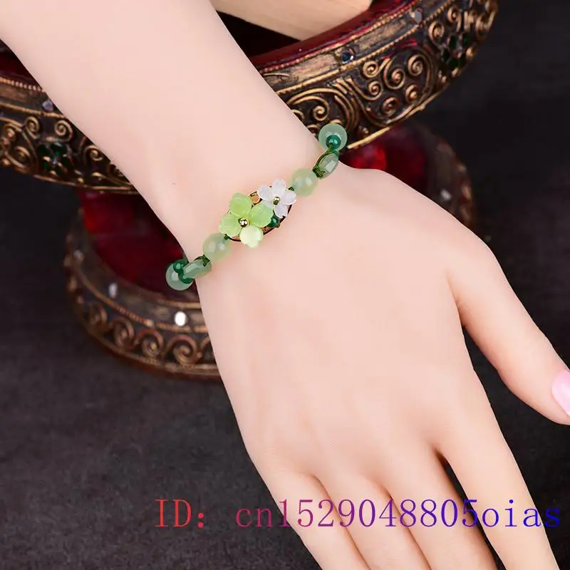 Grüne Jade Blume Armband Amule – Bracelet Beaded Men Bewertung und Preis