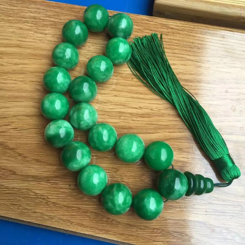 Natürliche Grüne Jade Armbände – Bracelet Beaded Men Bewertung und Preis