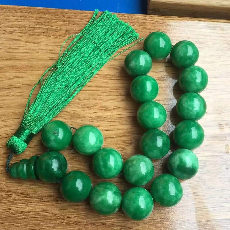 Natürliche Grüne Jade Armbände – Bracelet Beaded Men Bewertung und Preis