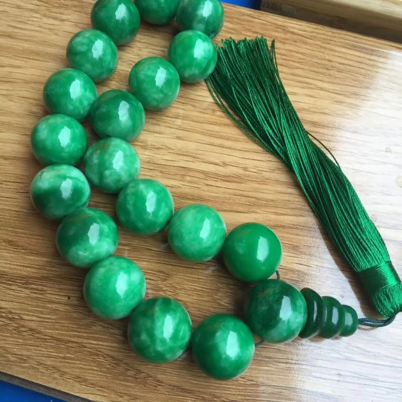 Natürliche Grüne Jade Armbände – Bracelet Beaded Men Bewertung und Preis