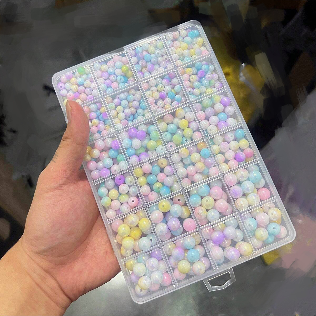 800 Stück/24-Fächer-Set Box 6m – Bracelet Beaded Men Bewertung und Preis