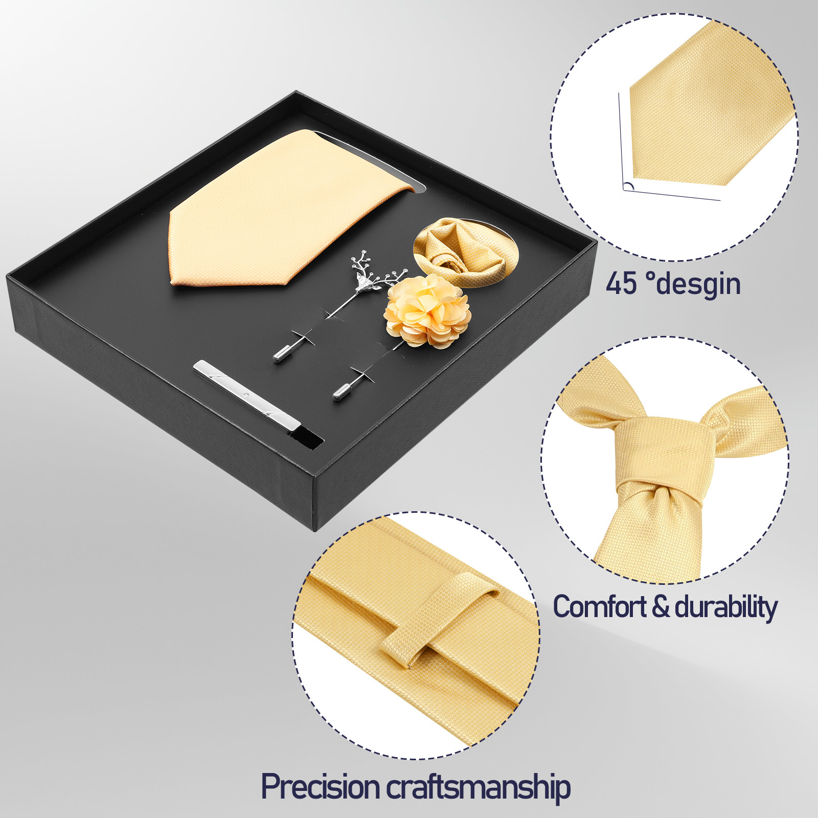 5-teiliges Herren-Krawattenset – Tie Clip Set Bewertung und Preis
