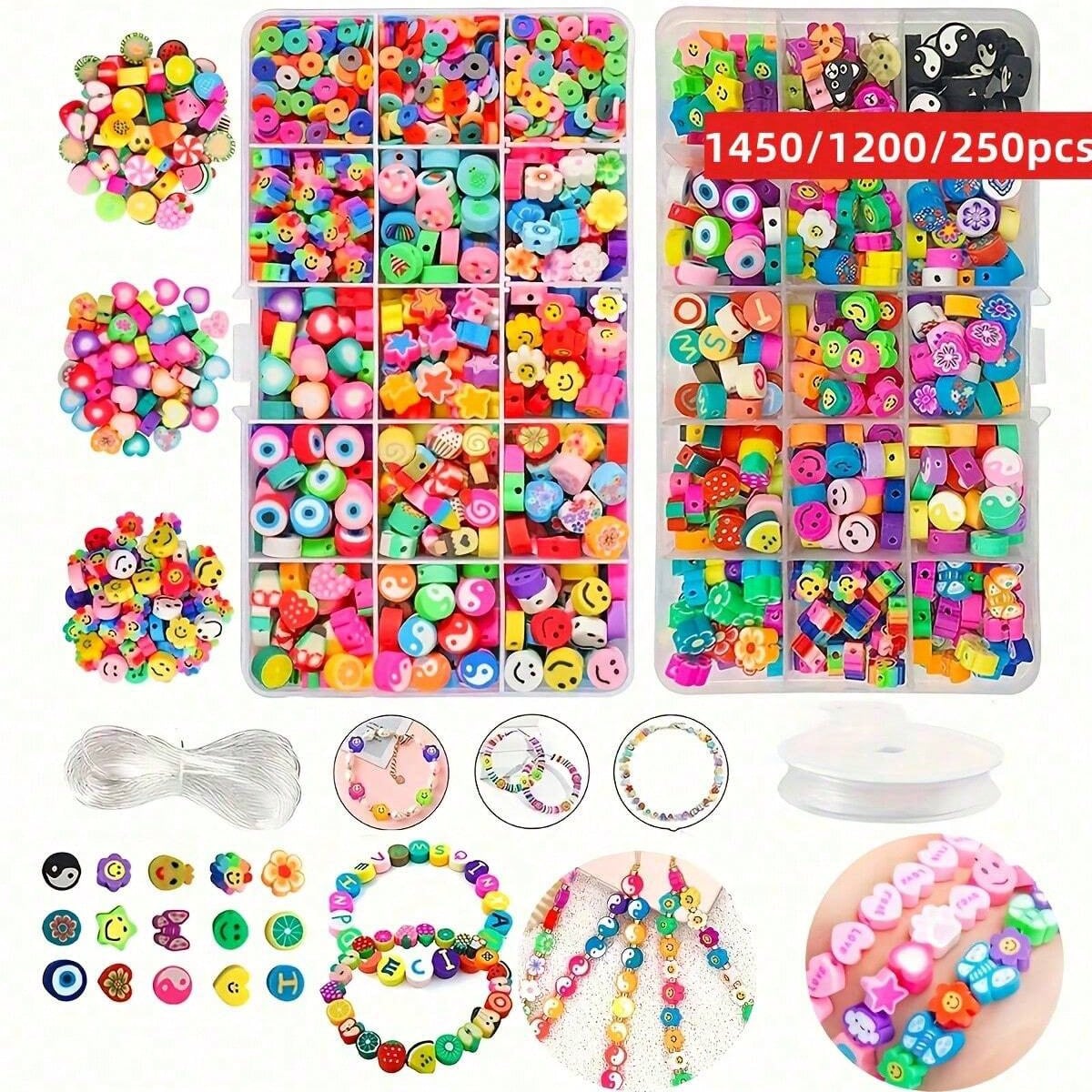 1450/1200/250 Stück Polymer Cl – Bracelet Beaded Men Bewertung und Preis