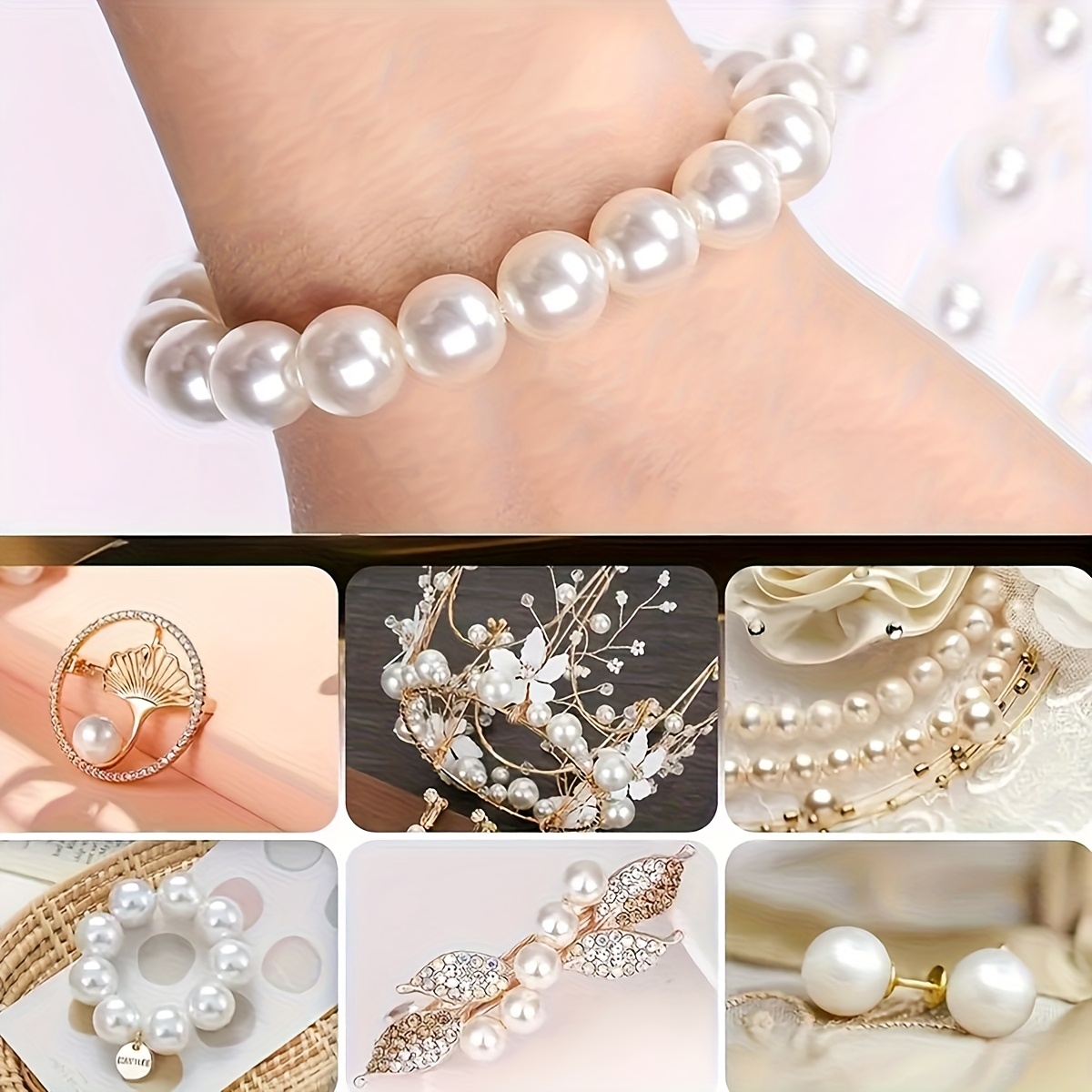 1388 Stück 4/6/8/10mm Schwarze – Bracelet Beaded Men Bewertung und Preis